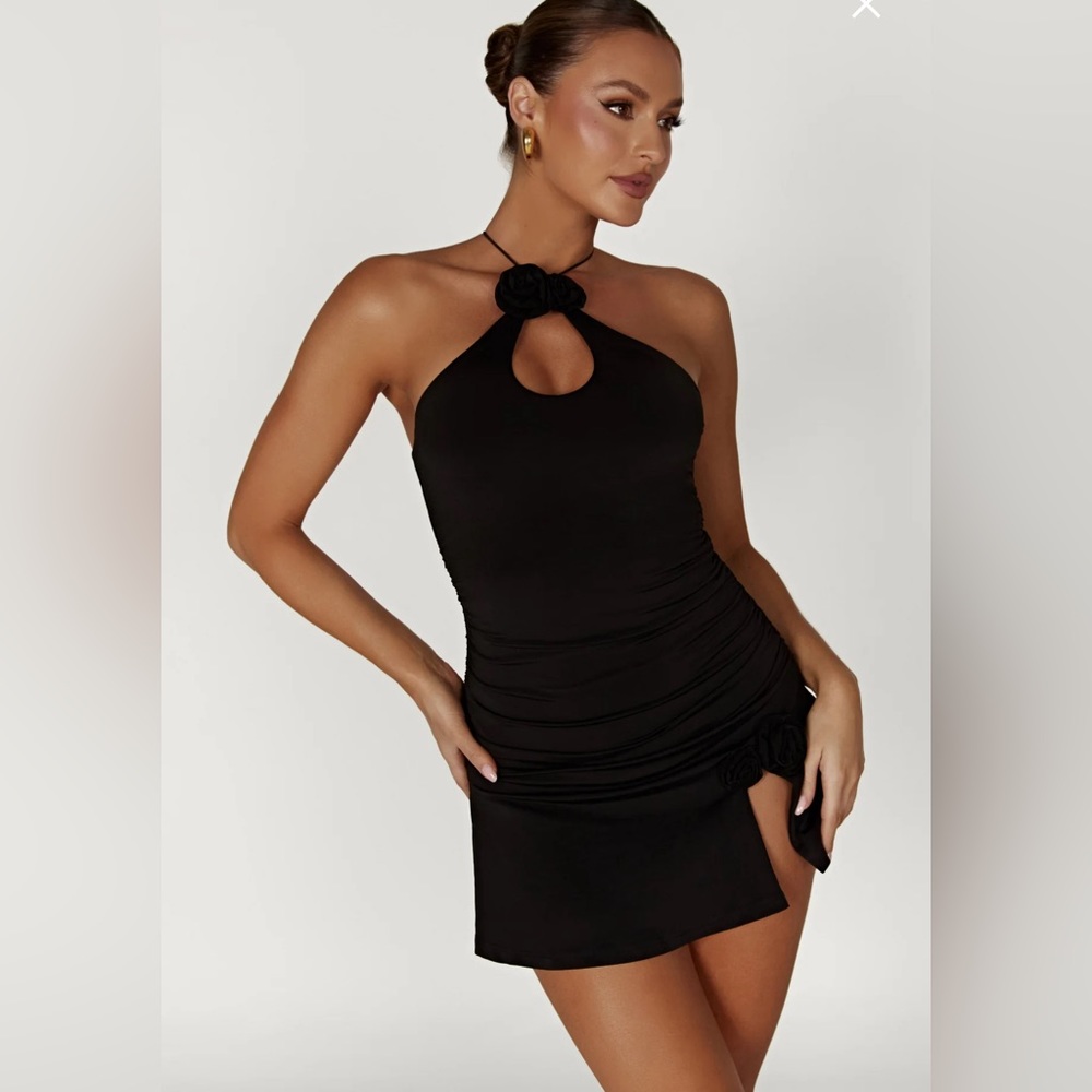 MESHKI Black mini dress in a Small